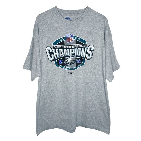 Vintage Reebok x NFL 2004 NFC Conference Champions Philadelphia Eagles Tee - Picture 1 of 4